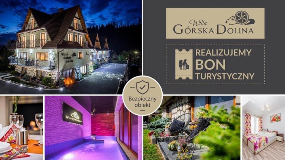 Willa Gorska Dolina Jacuzzi & Sauna Poronin Dış mekan fotoğraf